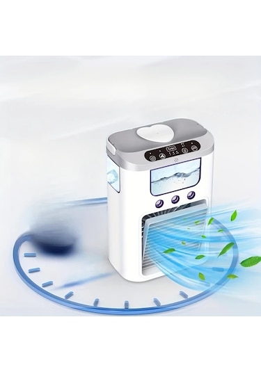 Motion003 Pembe 3 Renk Secenekli Usb Nemlendirici Fan Tasinabilir Mini Sogutucu Ofis Seyahat Icin