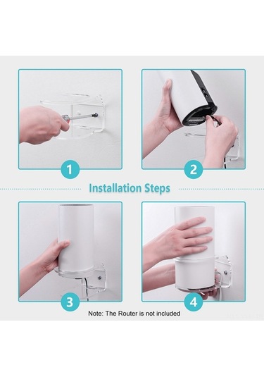 Pazly Tp-link Deco M4 Mesh Wi-fi Montajı, Yeni Tasarım Braket, Beyaz Beyaz