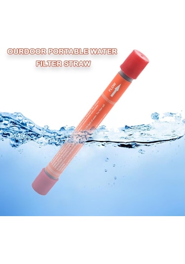 Butu Kişisel Su Filtresi Saman Mini Su Arıtma Yürüyüş, Kamp, Seyahat Ve Acil Durum Hazırlığı