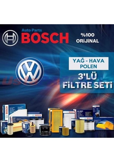 Vw Tiguan 1.4 Tsı Bosch  Filtre Bakım Seti 2010-2015 (495301102)