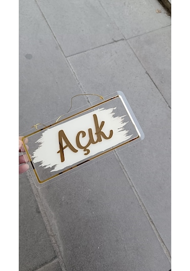Açık Kapalı Yazısı Açık Kapalı Tabelası Mağaza Kapı Yönlendirme Levhası Pleksi