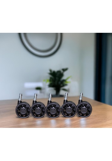 Yıldız Ayak 5 Adet Profosyonel Teker Gri