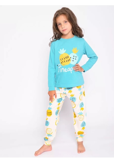 Bonito Kids Pantolonlu Pijama 170206742 Turkuaz