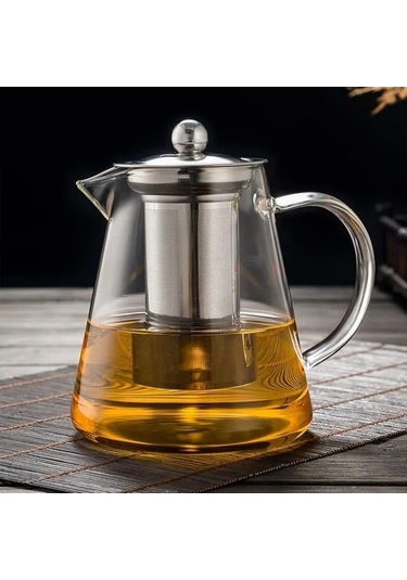 Fastbuy Turcoshop11 Mavi Cam Demlik Ve Fincan Seti, Isıya Dayanıklı Çay Yapım Kiti