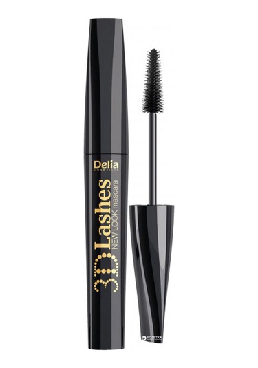 Delia New Look 3D Kirpikler Silikon Fırça Maskara 12 ML Siyah