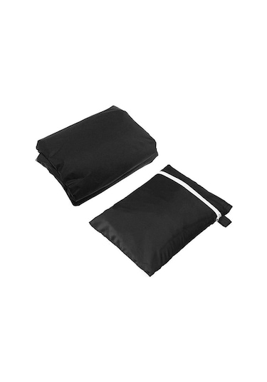 Aubyhe 9-13 Ft Kasa Kollu Şemsiye Kılıfı, Siyah, Zipli Ve Çekmeceli, Yağmur Ve Rüzgar Direnci, Uv Koruma, 210 Oxford Kumaşı