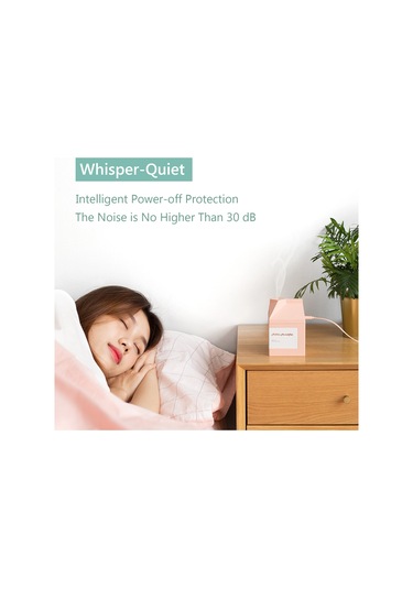 Dianziye Milk Box Şeklinde Usb Ev Ofis Kullanımı Ultrasonik Buharlandıran, 30db Sessiz Çalışma, 2 Modlu Minyatür Nemlendirici Beyaz/pembe