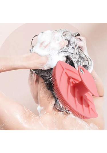 Suntek El Temizleyici Cilt Fırçası Saç Derisi Masajı Pembe