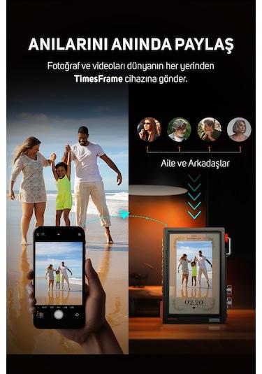 Divoom Times Frame 10.1 Akıllı Kişiselleştirilebilir Dijital Çerçeve, 64gb Siyah