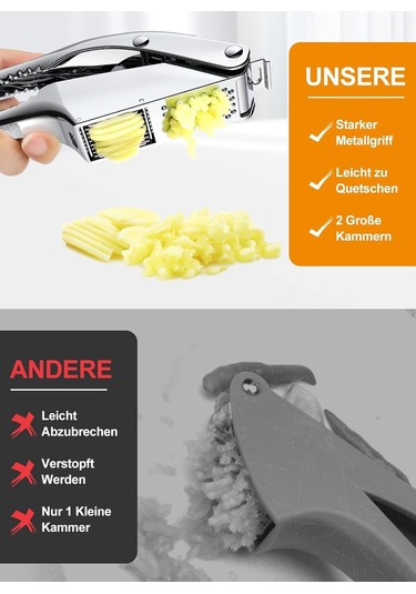 Sarımsak Presi Dayanıklı 2'si 1 Arada Sarımsak Kesici Sarımsak Soyucu Diğer