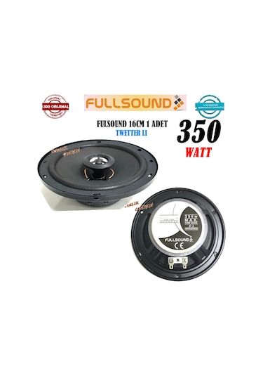 Fullsound 16Cm Kapı Kolon Tweeterli Hoparlör