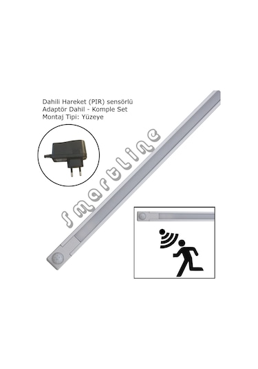 Smartline Dahili Hareket Sensörlü (Pır) Slim Led Bar - Set