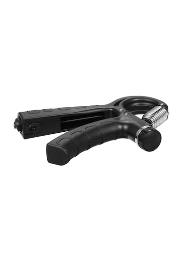 Sayaçlı El Yayı 5 - 60 Kg Ayarlanabilir Bilek Kas Güçlendirici Kaydırmaz 1 Adet Siyah