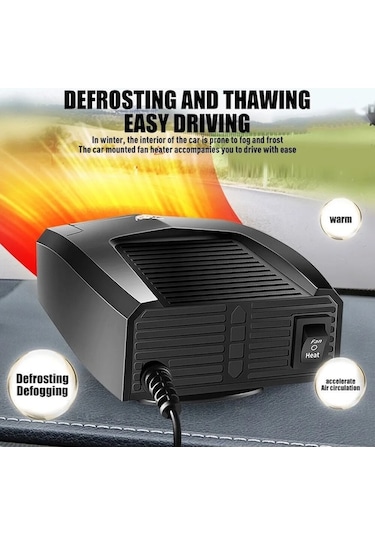 Novahub 12v 300w Elektrikli Oto Kaloriferi, Yüksek Güçlü Isıtma