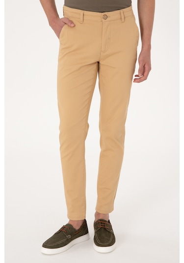 U.S. Polo Assn. Erkek Camel Kanvas Pantolon 50309142-VR015