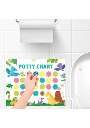 1 Takım Yürümeye Başlayan Kızlar Lazımlık Eğitim Tablosu Karikatür Dinozor Lazıml Tablosu Kızlar Için Eğitici Oturacaklar 56989321