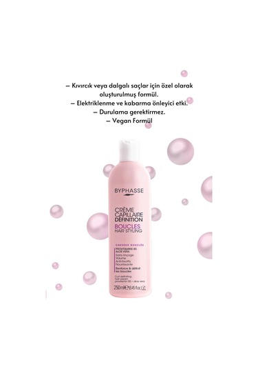Byphasse Bukleli Saçlar İçin Şekillendirici Bakım Kremi 250 ML