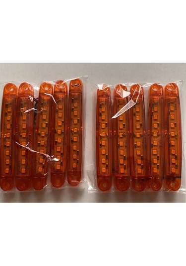 Ahmet Otomotiv 9 Ledli Sarı Parmak Led 10'lu Paket