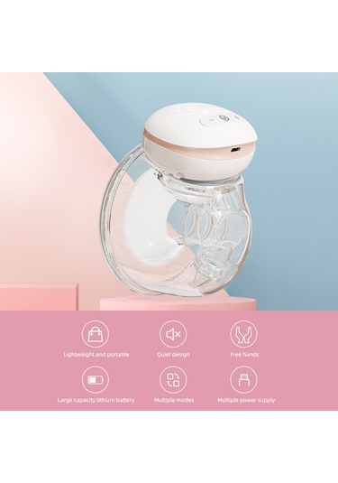 Moveevo Youha Giyilebilir Göğüs Pompası Eller Serbest Elektrikli Tek Taşınabilir Giyilebilir Göğüs Kabı 8oz/ 240ml Bpa İçermez