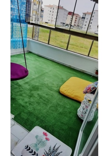 Regnum Halı Protokol Yeşil Kaymaz Taban Balkon Kesme Yolluk