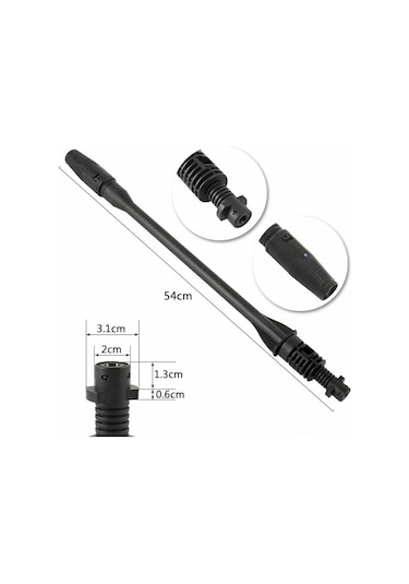Neevoyu Karcher K1-k7 Yüksek Basınçlı Yıkama Makinesi İçin 0-60 Derece Ayarı Değişken Jetli Plastik Sprey Ucu 140bar