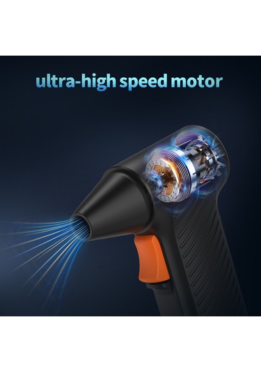 Vkemall 110000 Rpm Şarj Edilebilir Endüstriyel Üfleyici, 2600mah Pil, Type-c, Çok Amaçlı Temizlik Aracı