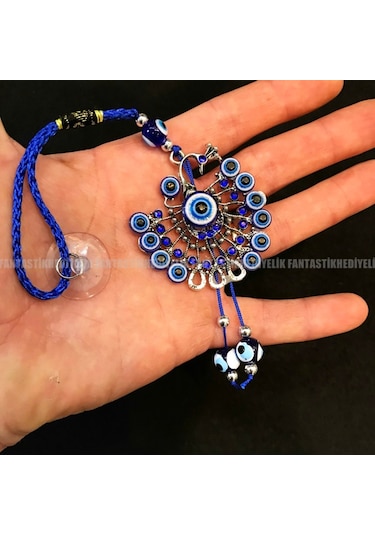 Tavus Kuşu Nazar Araba Hediyesi Vantuz Otomobil Dikiz Ayna Süsü (464573715)