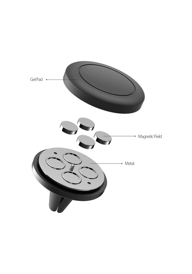 Yifomall Araç Havalandırma Delikli Manyetik Telefon Tutucu - 360 Döner, Tüm Akıllı Telefon Ve Gps Cihazları İçin, Kaydırmaz Ve Zarfı Kırpmaz