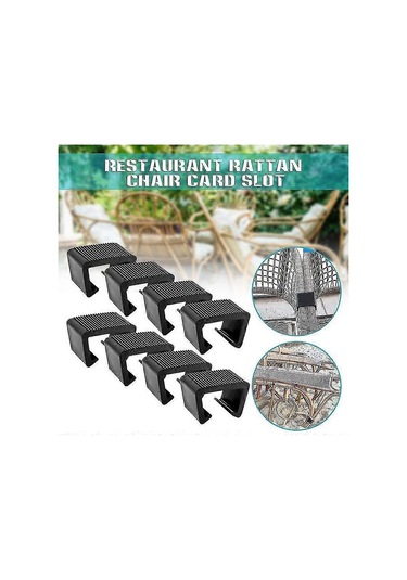 Rattan Mobilya Kelepçesi, Çok Yönlü Rattan Kanepe Kelepçesi, Dayanıklı Dış Mekan Rattan Sandalye Kelepçesi Kart Yuvası 5,25 Cm 8'li Paket Diğer