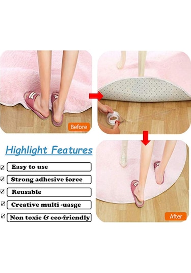 Konesam Transparan Akrilik Nano Bant - Yıkama Uygun Sürekli Yetenekli Çift Taraflı Bant 30mm X 3m X 2mm