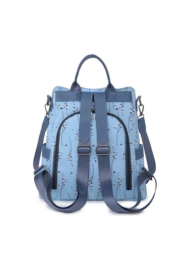 2023 Su Geçirmez Oxford Kadın Sırt Çantası Hırsızlığa Karşı Sırt Çantaları Genç Kızlar İçin Omuz Çantaları Büyük Kapasiteli Seyahat Okul Çantaları Blue