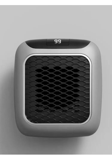 Ikkb Yeni Model Ev Ofis Mini Akıllı Sabit Sıcaklık Duvara Monte Kare Uzaktan Kumandalı Sıcak Hava Isıtıcı Gri