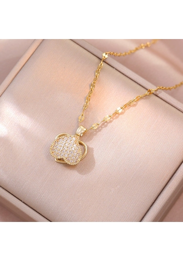 Bayan Kolye: Moda Estetiği Titanyum Çelik Kolye No.109 Çok REnkli