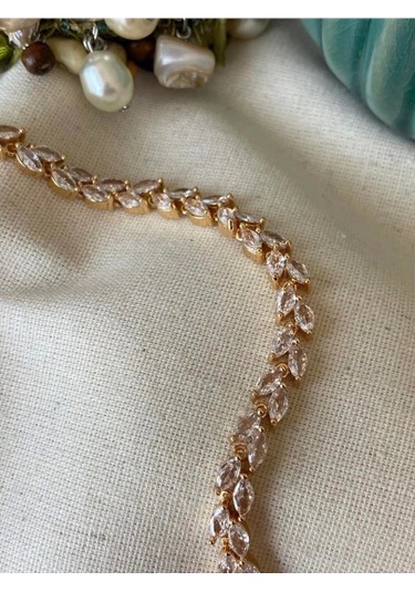 Vıp Çift Sıra Yaprak Bileklik Çok Renkli