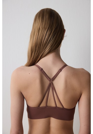 Penti Ribbed Micro Bonding Kahverengi Üst