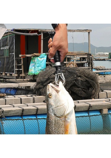 Dolıty Balık Tutucu Klipsi Paslanmaz Çelik Balıkçılık Siyah