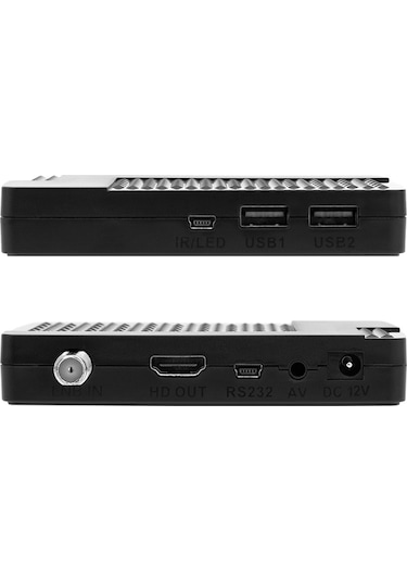 Plato Legend Çift USB TKGS Mını HD Uydu Alıcısı Siyah