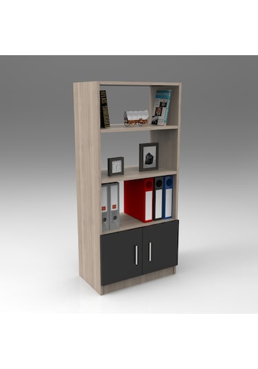 Yurudesign Vario ABCDF Ofis Büro Masa Takımı Meşe-Siyah VO15-OB
