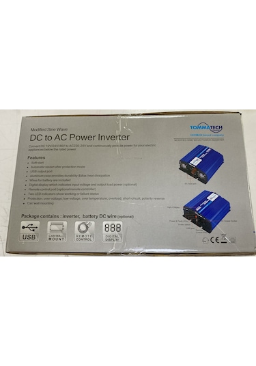 Tommatech İnverter 1500 Watt 24 Volt Modifiye Sinüs