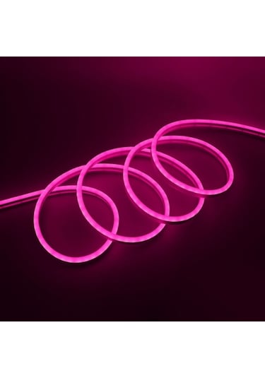 12v Neon Şerit Led Pembe Işık