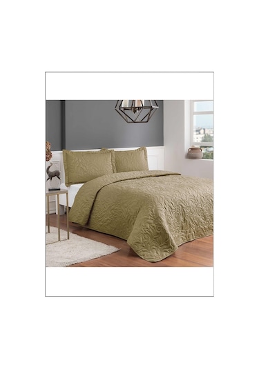 Taç Yatak Örtüsü Seti Gala Gold Çift Kişilik