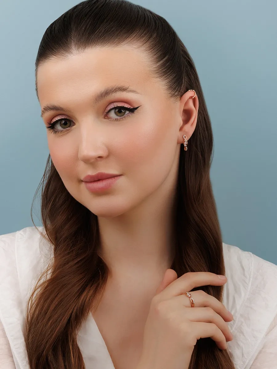 Veronika Jewelry Factory 925 Ayar Gümüş Kadın Salon Yüzük 420753970 Altın