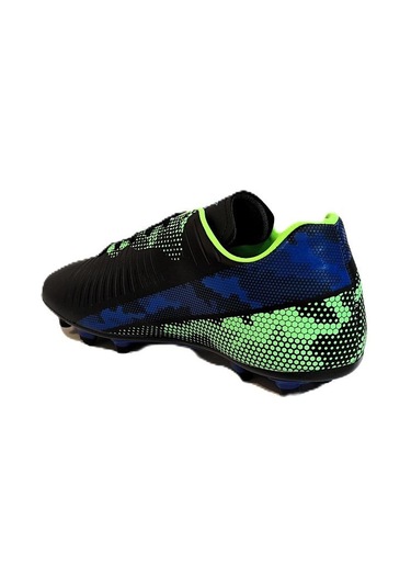 Kinetix Hyde Ag Siyah-yeşil Krampon Çim Saha Futbol Ayakkabı Siyah