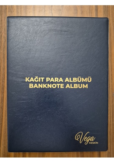 60 Adet Kapasiteli Yerli Kağıt Para Albümü Koleksiyon Mavi. Topla