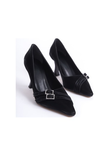 Kocadal Kocadal Maya Kadın Siyah Saten Topuklu Ayakkabı Muhtelif