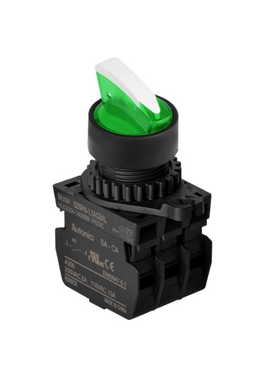 Autonics S2srn-l7g2alm ,3-konum/kontak-2a Yeşil-220v Kalıcı M22 Anahtar