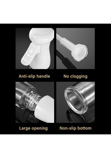 Xindoker Cam Yağ Spreyi 200ml - Zarf Şekli İnce Buhar, Multifonksiyonel Soya Sos, Sirke, Su , Anti Kayma Tabanlı, Mutfak/grill İçin Dayanıklı Çok Renkli