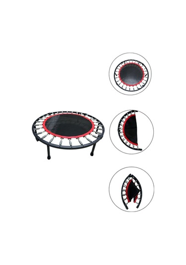 102cm Katlanabilir Trambolin Taşınabilir Egzersiz Kırmızı Trambolini