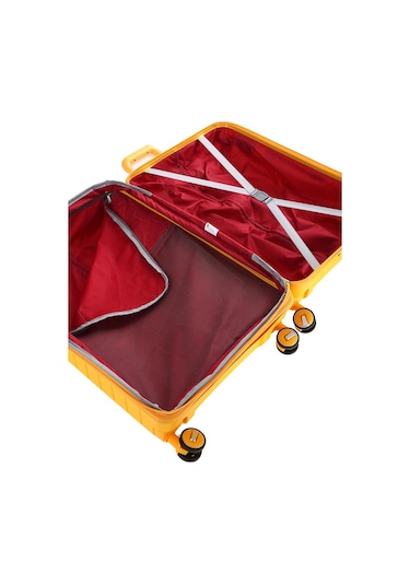 Ççs 5242 Polipropilen Körüklü Orta Boy Valiz-sarı Sarı