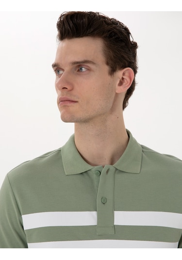 Pierre Cardin Erkek Çağla Tişört 50310154-vr016 Çağla